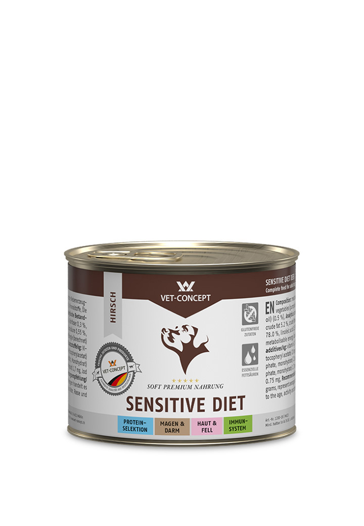 Hundemenue Sensitive Diet Hirsch