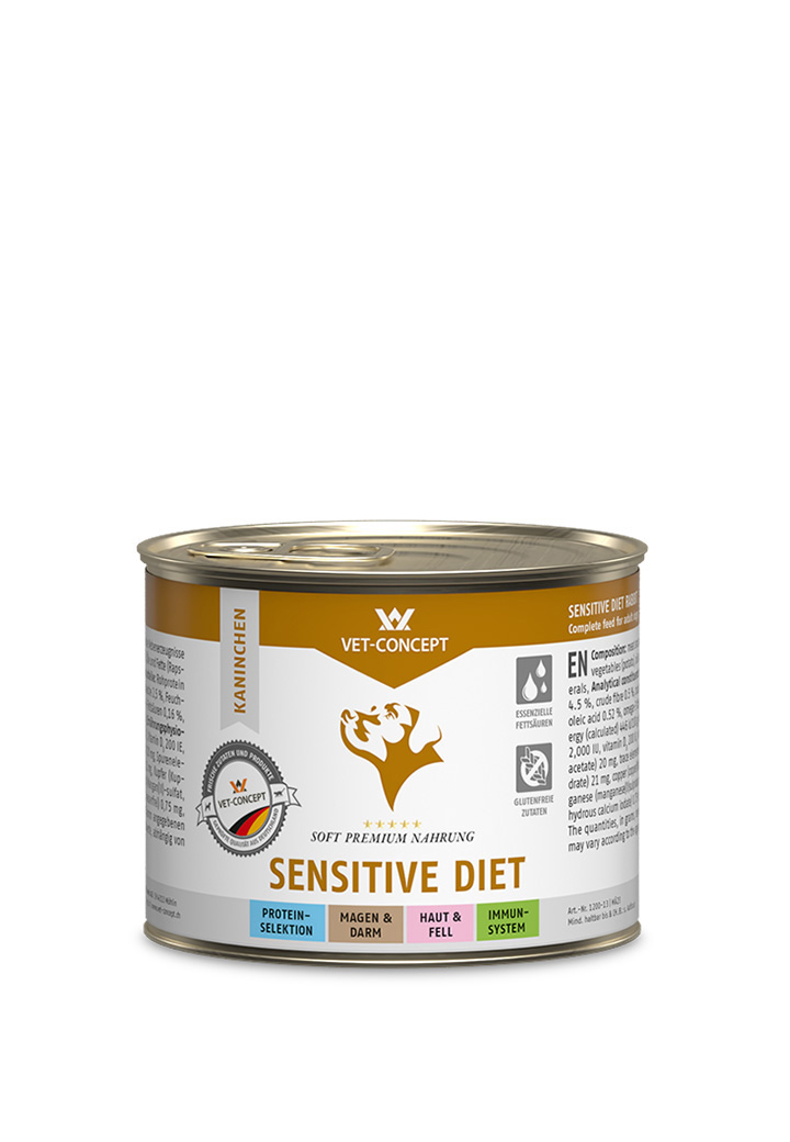 Hundemenue Sensitive Diet Kaninchen