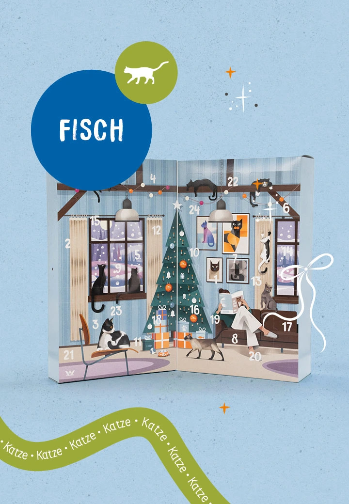 Katzen Adventskalender Fisch