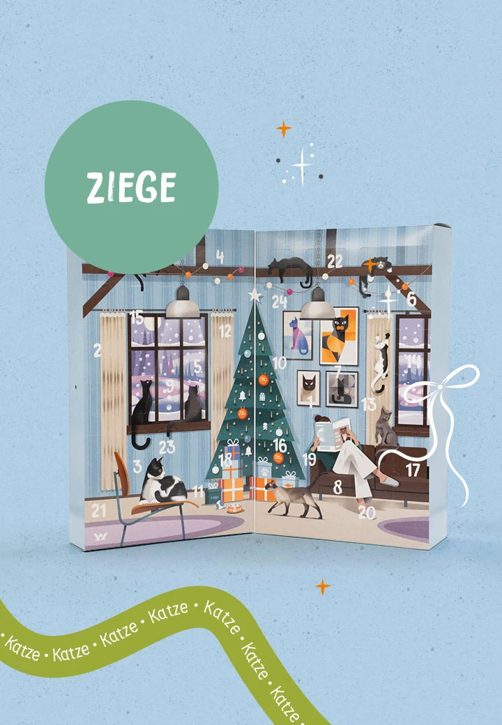 Katzen Adventskalender Ziege