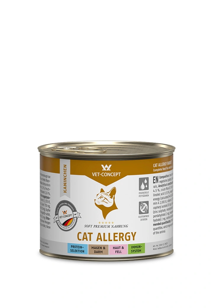 Katzenmenue Cat Allergy Kaninchen