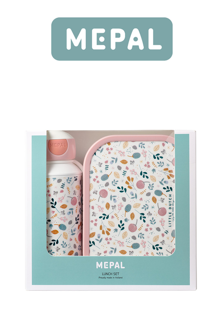 Mepal Campus Set Brotdose und Pop-Up Flasche Spring Flowers Bild 2