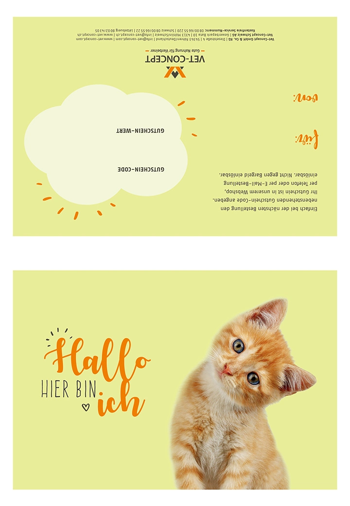 Vet-Concept Geschenkgutschein zum Ausdrucken