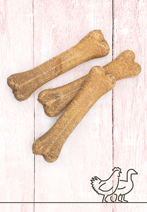 Gefluegel-Knochen, 3 Stk. a 12 cm, 15 cm