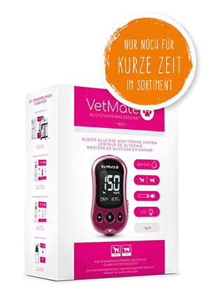 VetMate Blutzuckermessgeraet - Messeinheit in mg